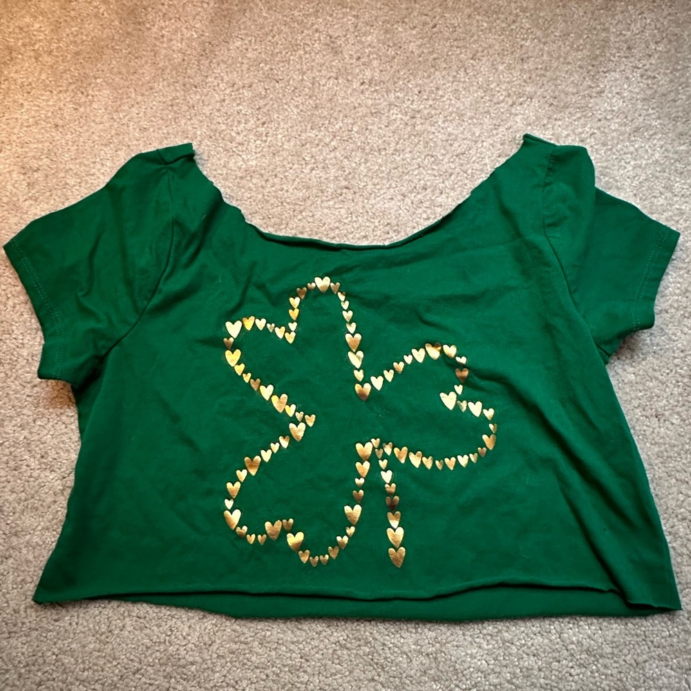 Saint Paddy’s day crop top